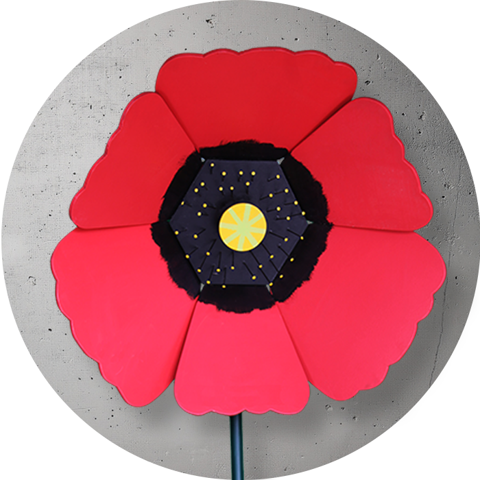 rote Holzblume